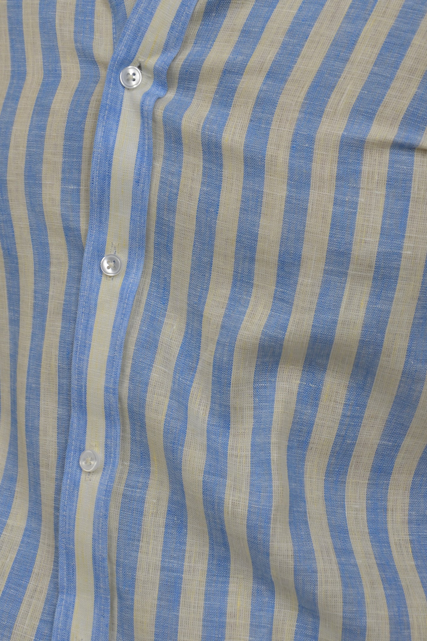 Sea Breeze - Light Blue Striped Linen Shirt