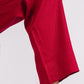 Cherry Red Flat Front Linen Pants