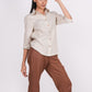 Earthy Natural Full Sleeves Spread Collar Linen Shirt