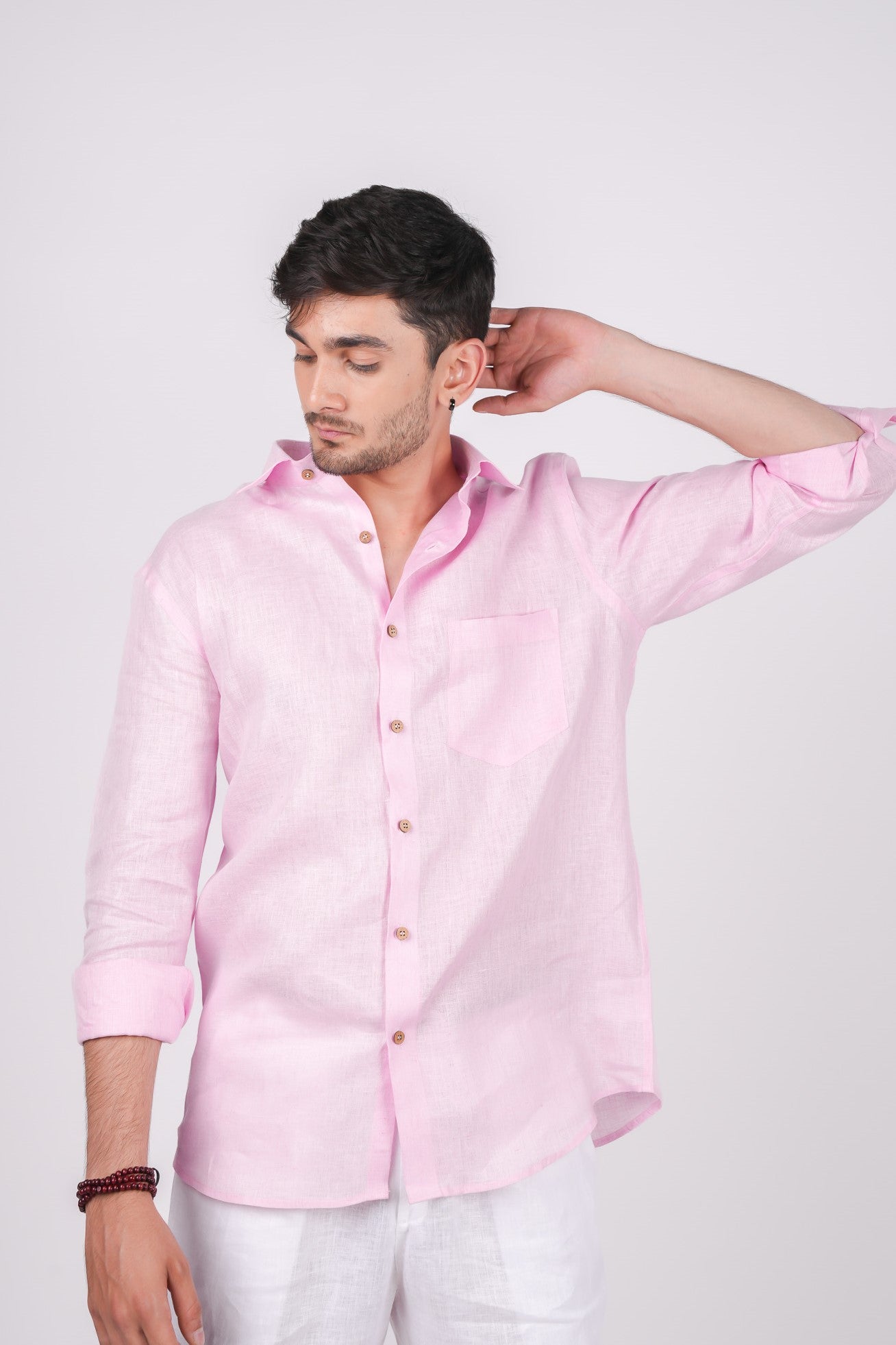 Baby Pink Regular Collar Shirt