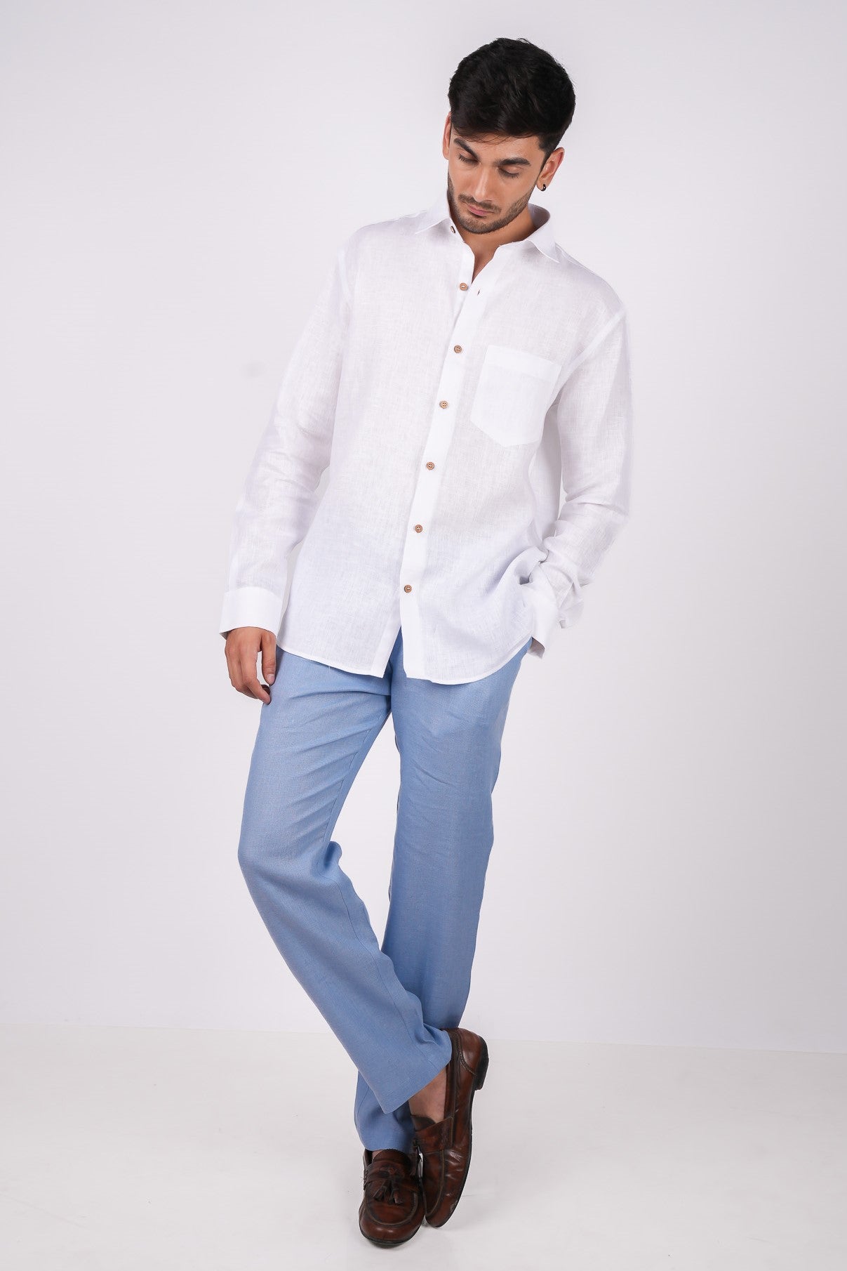 Pearl White Regular Collar Shirt