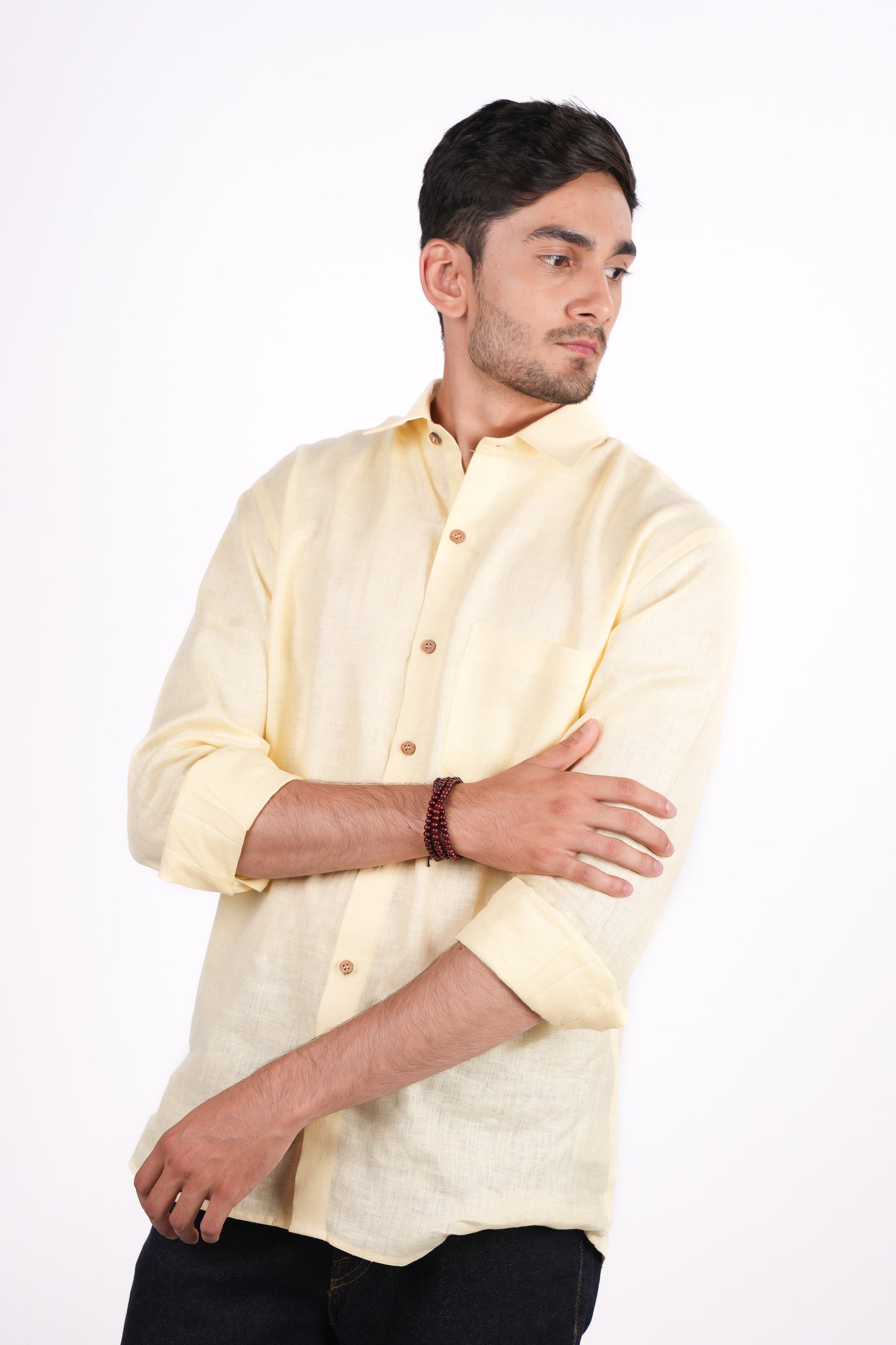 Sunshine Yellow Regular Collar Shirt