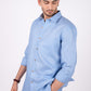 Ocean Blue Regular Collar Shirt