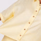 Sunshine Yellow Linen Co-Ord Set - Includes Pair of Shorts and Half Sleeves Drooping Shoulder Shirt