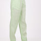 Kiwi Green Flat Front Linen Pants