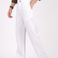 Pearl White Linen Pants