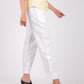 Pearl White Flat Front Linen Pants