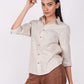 Earthy Natural Full Sleeves Spread Collar Linen Shirt