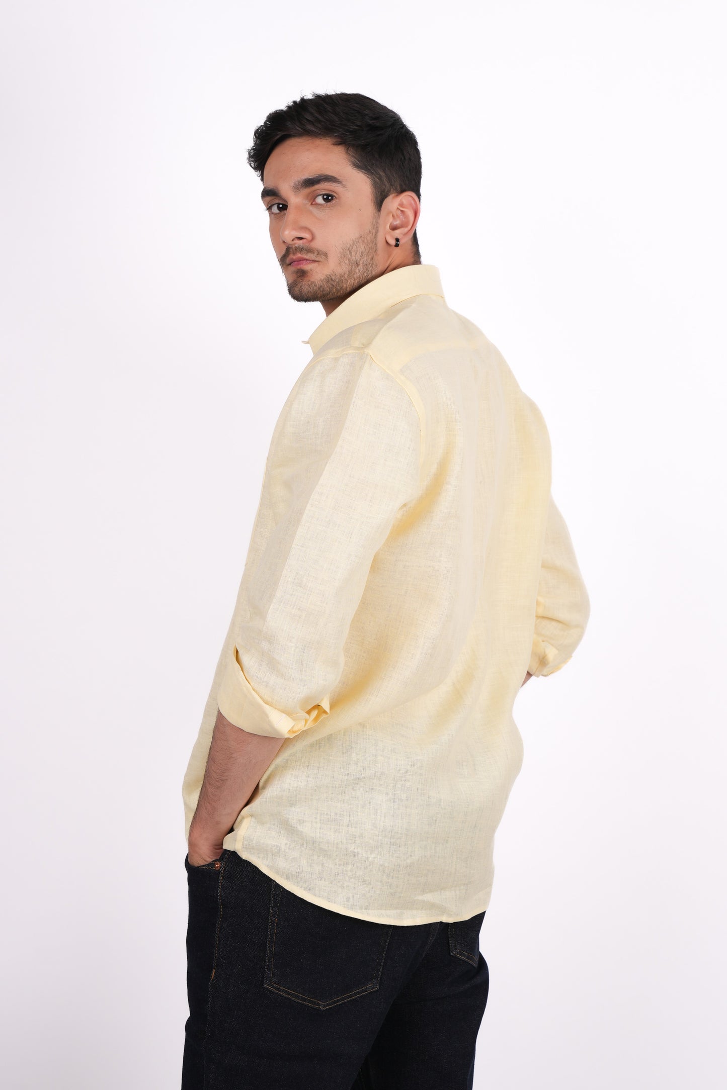 Sunshine Yellow Regular Collar Shirt