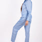 Ocean Blue Linen Co-Ord Set - Includes Pair of Pants and Full Sleeves Shirt