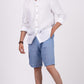 Ocean Blue Linen Shorts