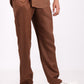 Mocha Brown Co-ord Set- Includes Pair of Pants and Regular Collar shirt