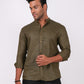 Forest Green Chinese Collar Shirt