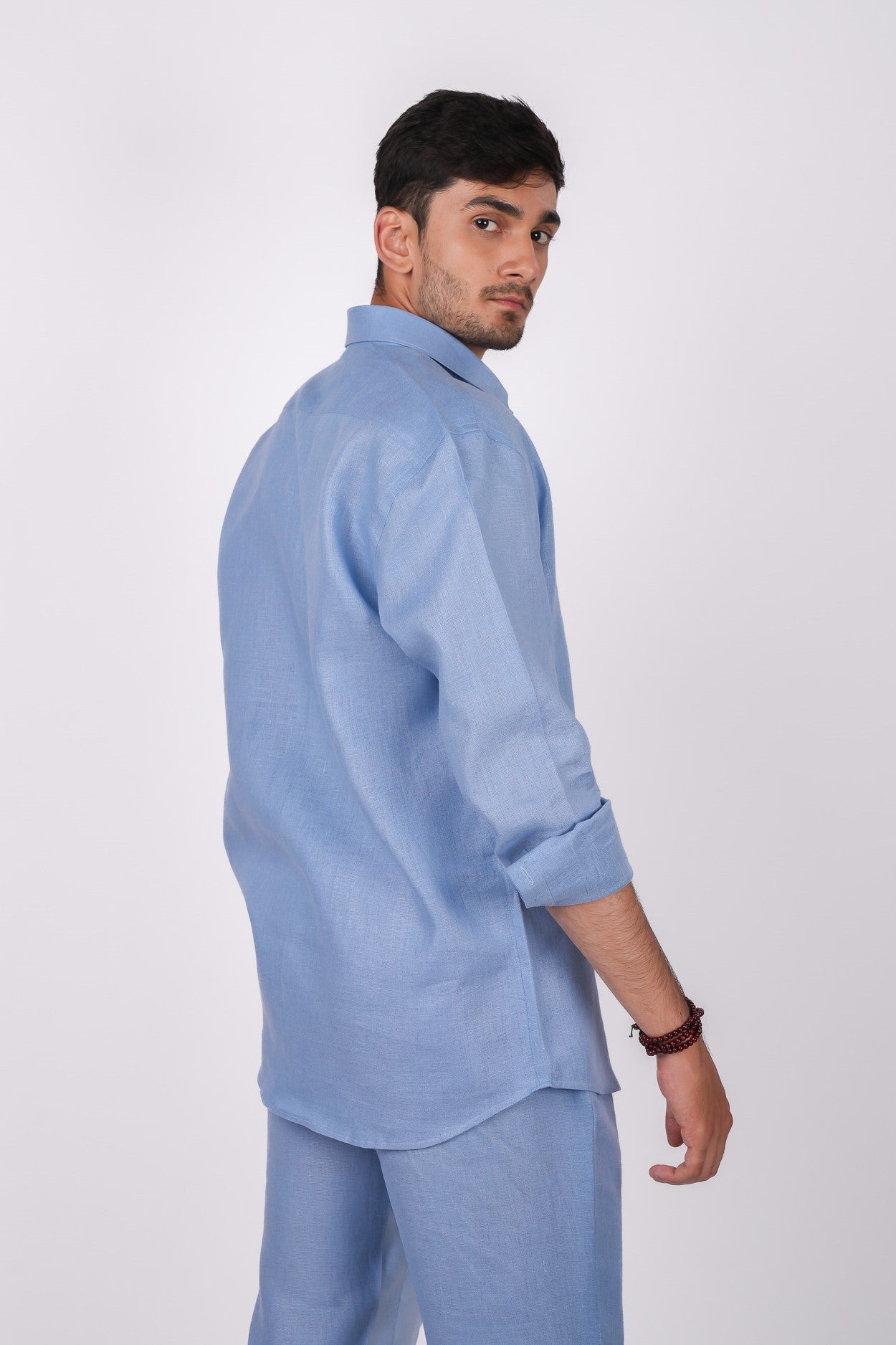 Ocean Blue Regular Collar Shirt