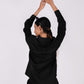 Midnight Black Full Sleeves Spread Collar Linen Shirt