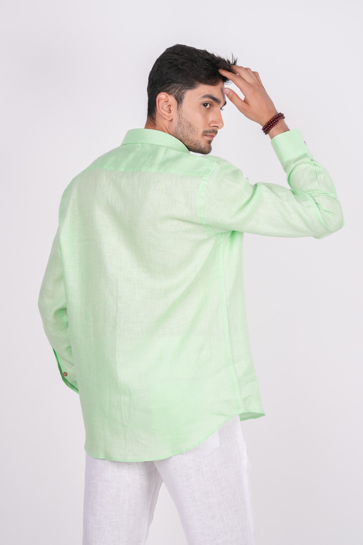 Kiwi Green Regular Collar Shirt