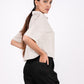 Earthy Natural Linen Drooping Shoulder Shirt