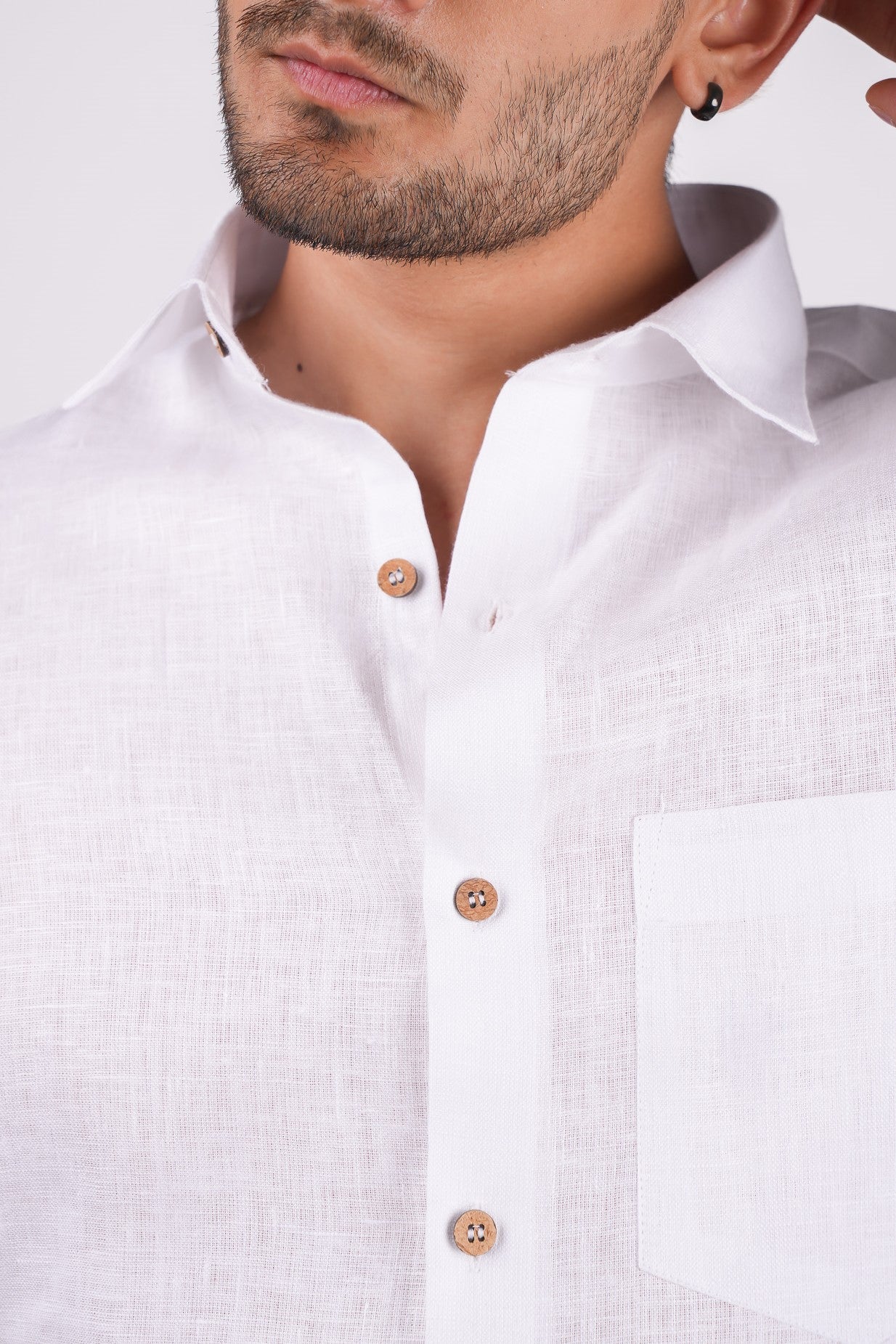 Pearl White Regular Collar Shirt