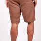 Mocha Brown Linen Shorts