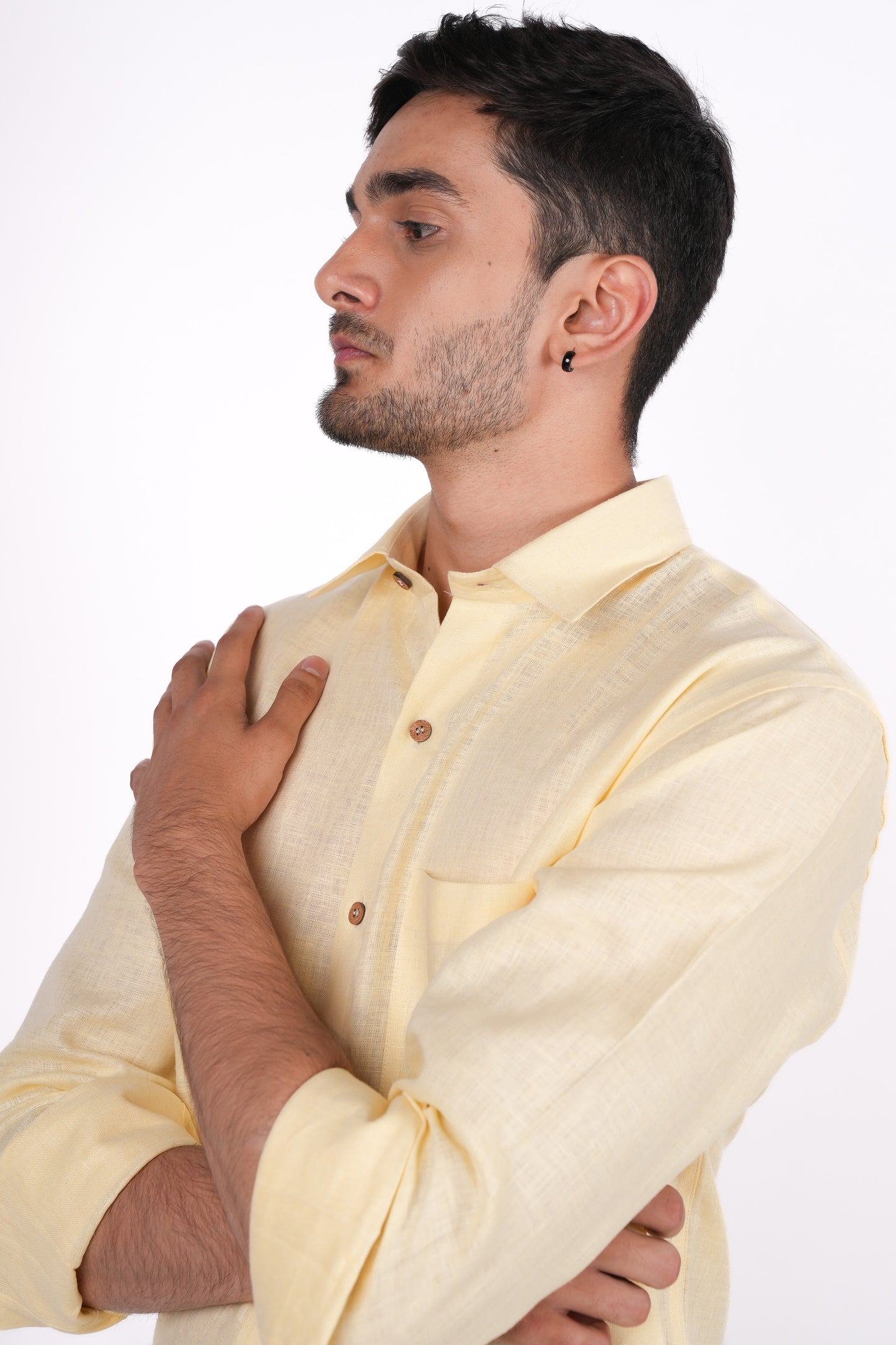 Sunshine Yellow Regular Collar Shirt