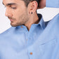 Ocean Blue Regular Collar Shirt