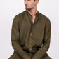 Forest Green Co-ord Set- Includes Pair of Pants and Chinese Collar shirt