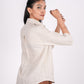 Earthy Natural Full Sleeves Spread Collar Linen Shirt