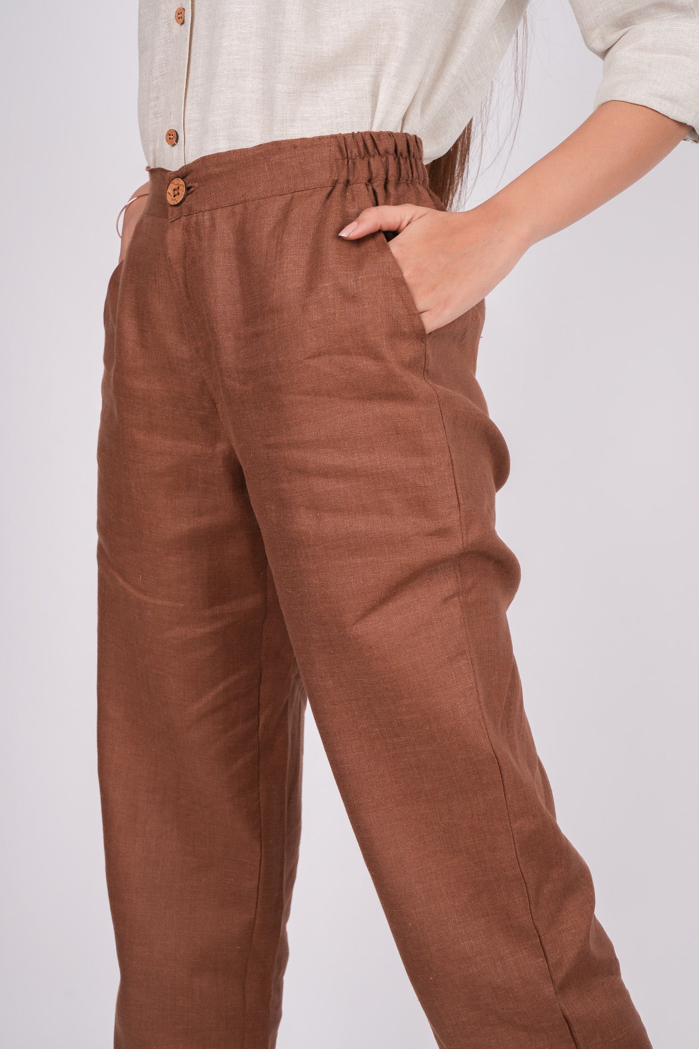 Buy Ladies Slim Chino Flat Front Pant - Edwards Online at Best price - NY