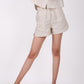 Earthy Natural Linen Shorts