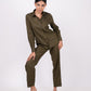 Forest Green Full Sleeves Spread Collar Linen Shirt